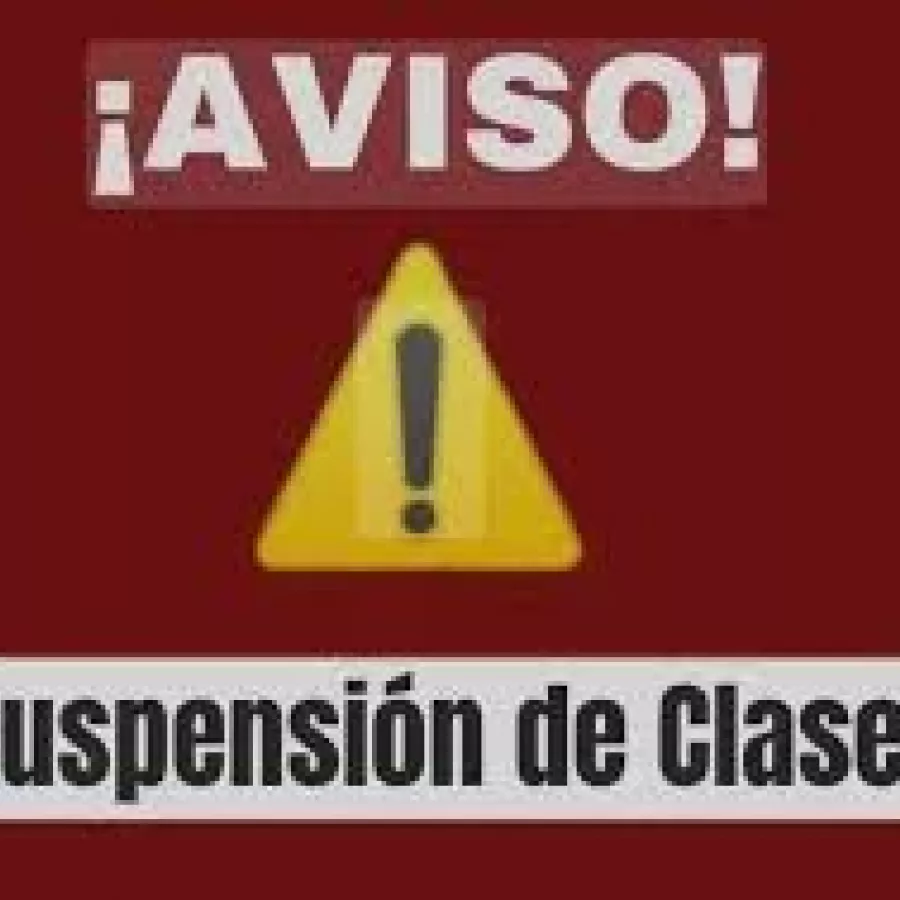 Suspendida actividad lectiva miércoles 4 de febrero
