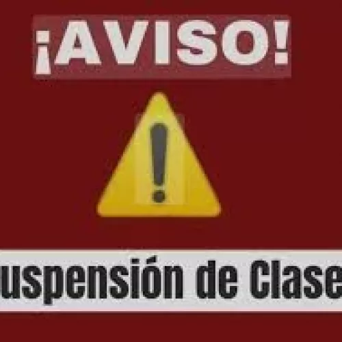 Suspendida actividad lectiva miércoles 4 de febrero