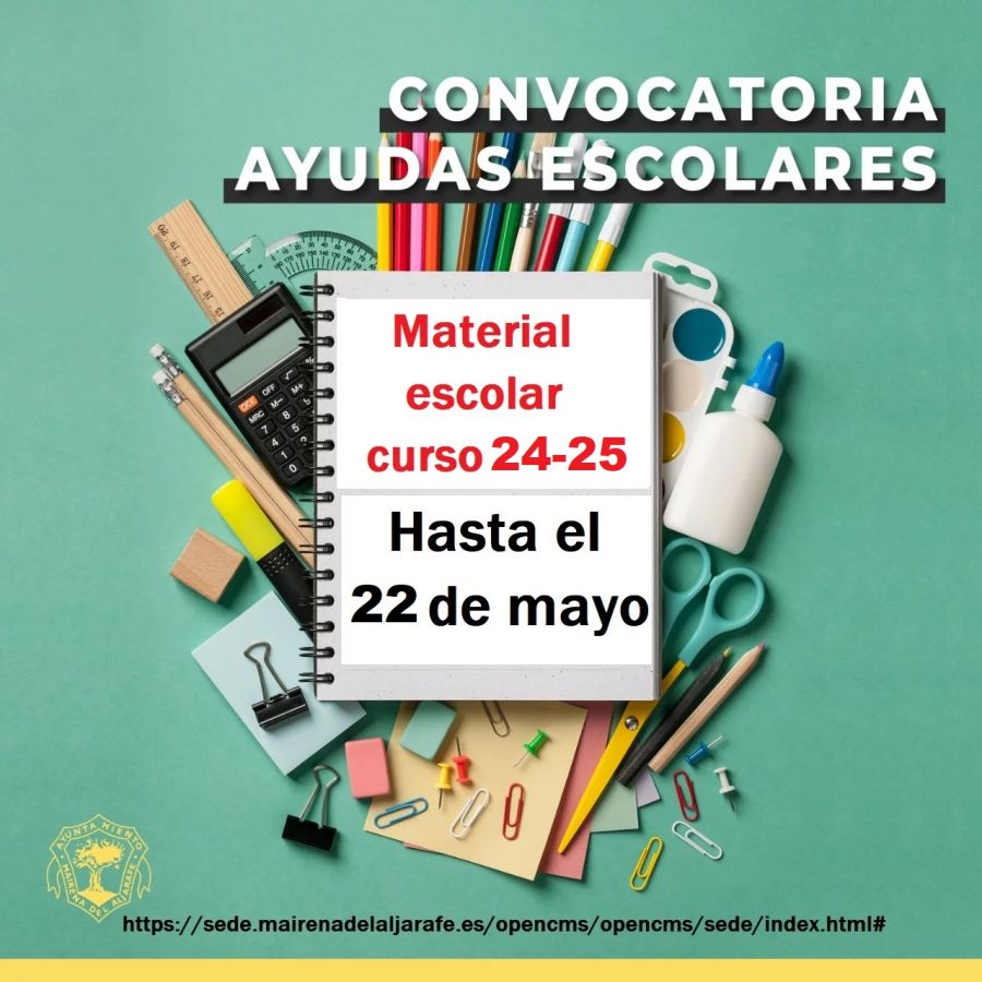 Ayudas de material escolar del Ayuntamiento de Mairena del Aljarafe
