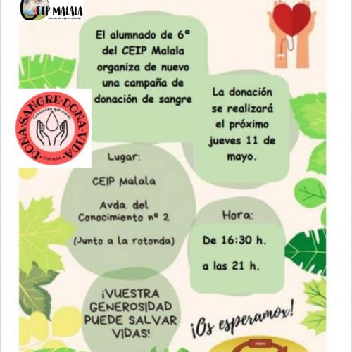 Donación de Sangre en el CEIP Malala