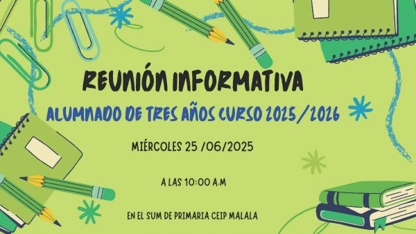 REUNIÓN NUEVAS FAMILIAS DE 3 AÑOS