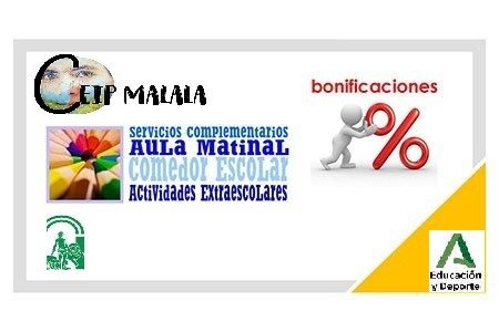 Solicitud de Bonificación para los Servicios del Plan de Apertura curso 24-25