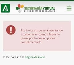 Problemas con la matrícula Online