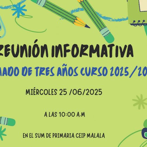 REUNIÓN NUEVAS FAMILIAS DE 3 AÑOS