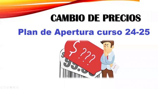 Cambio de precios en Plan de Apertura