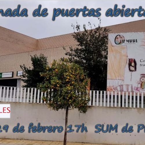 Jornada de Puertas Abiertas 29 de febrero a las 17h