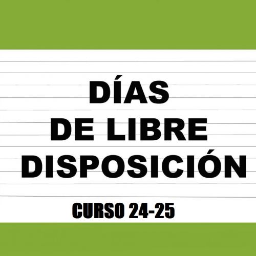 Días de libre disposición